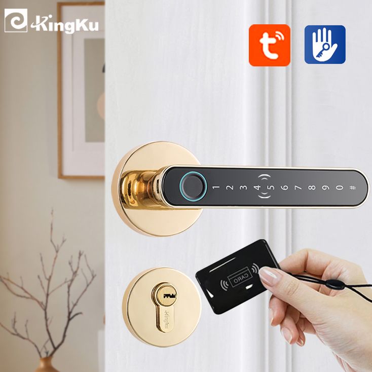 Door Handle Bar - 스마트 지문 문짝 잠금 핸들, 홈