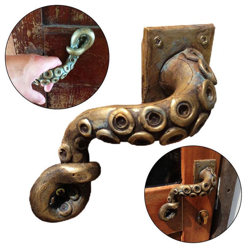 Furniture Hardware Parts - 빈티지 문어 문짝 손잡이, 동물 스타일,