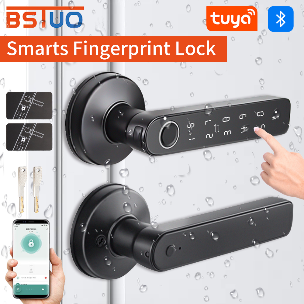Door Handle Bar - Tuya Bluetooth 스마트 도어 잠금 장치,