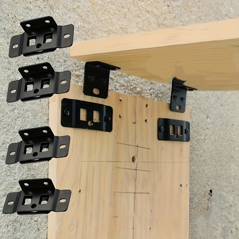 4세트 소형 견고하고 내구성이 뛰어난 투인원 가구 선반 - Furniture Hardware Parts 리뷰 및 가격