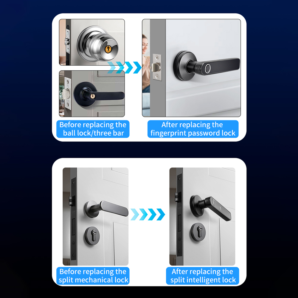 투야 스마트라이프 앱 BLE 스마트 지문 잠금 비밀번호 - Door Handle Bar 리뷰 및 가격