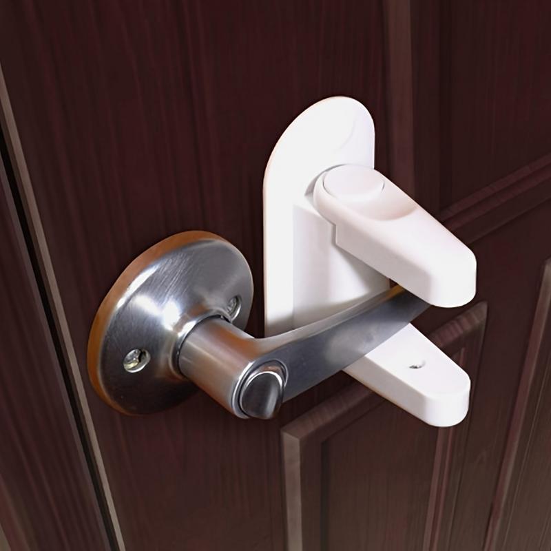 드릴링 없는 도어 핸들 안전 잠금 장치, 접착식 어린이 - Door Handle Bar 리뷰 및 가격