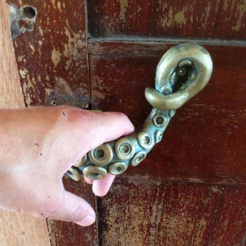 빈티지 문어 문짝 손잡이, 동물 스타일, 야외 후크 가 - Furniture Hardware Parts 리뷰 및 가격